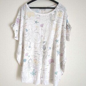 Axeme Ocean Colorful T-Shirt White